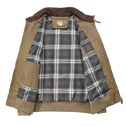 Men's Washed Cotton Flight Jacket
