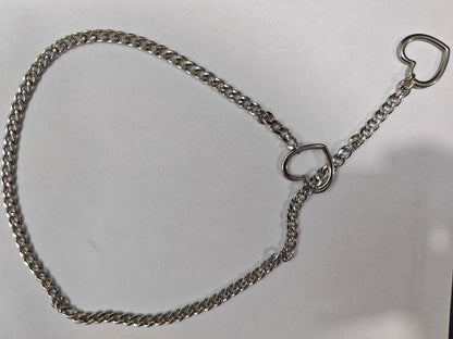 Gothic Cuban Adjustable Love Heart Necklace