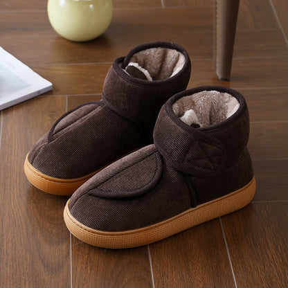Large Opening Warm Boots With Anti-slip Rubber Soles For Men And Women