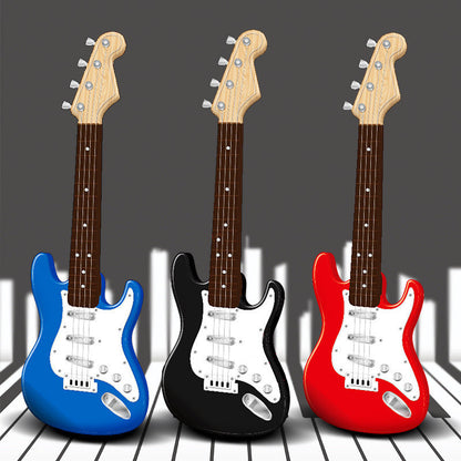 Playing Electric Guitar Toy Male 4-string Beginner Musical Instrument