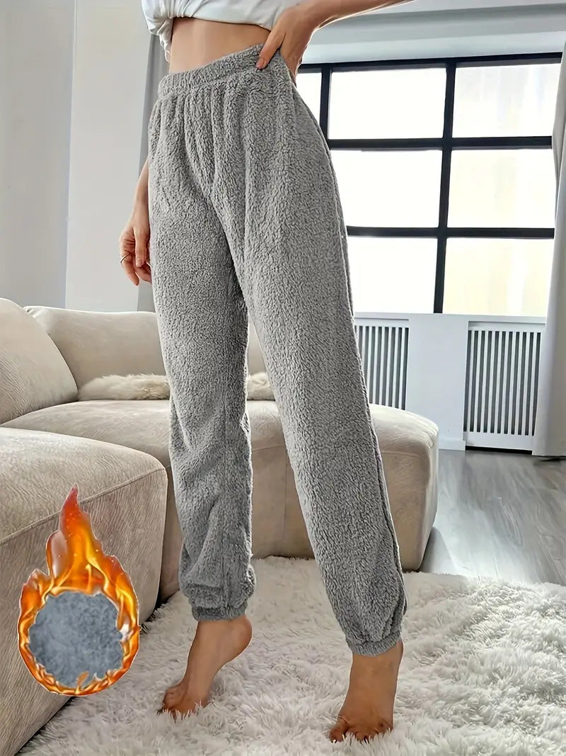 Casual Solid-color Pants Sweatpants Pajama Pants Loungewear