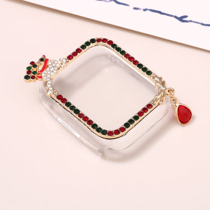 New Christmas Watch Strap Suitable For IWatch Chain Case Iwatch56789Sechristmas