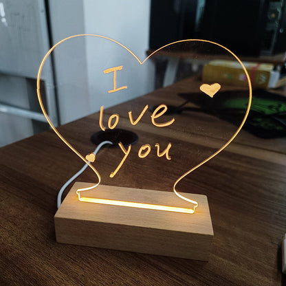 LED Note Board USB Message Board Night Light