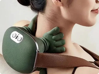 Electric Neck And Shoulder Muscle Massager Wireless Shoulder And Back Kneading Massage Shawl Neck Masajeador Relax Pain Relief
