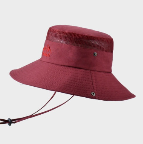 Solid Color Big Brim Sun Hat Outdoor Protection