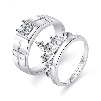 Moissanite Engagement Couple Couple Rings