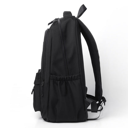 Fashion Oxford Backpack Waterproof Large Capacity Junior High School Students Schoolbag Girls Solid Campus Travel Bags Women