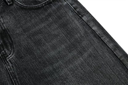 Retro Washing Water Denim Shorts Men