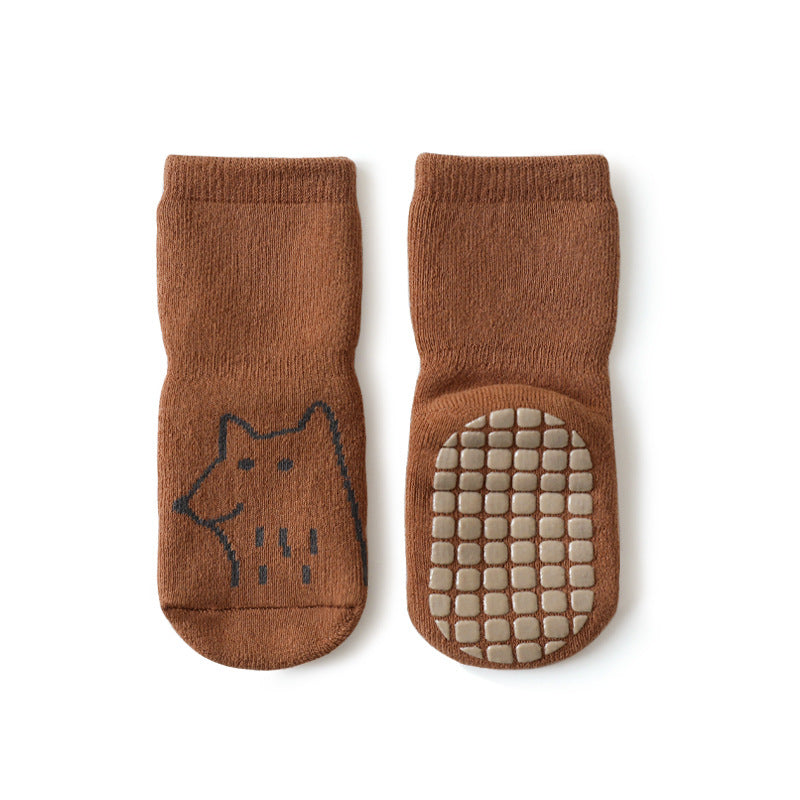 New Baby Floor Loose Leg Cute Cartoon Toddler Socks