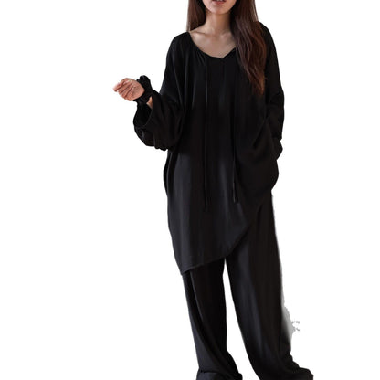 Three-quarter-sleeve Pants Set Suitable For Both Outdoor Wear And Lounging At Home
