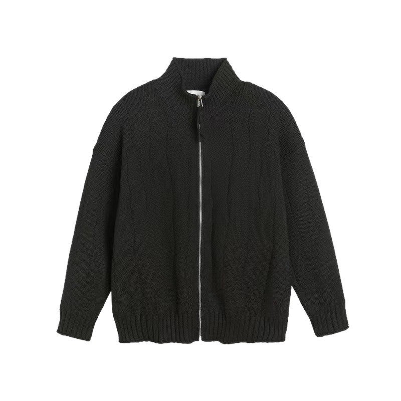 Knitted Sweater Jacket Men's Casual Cardigan Sweater