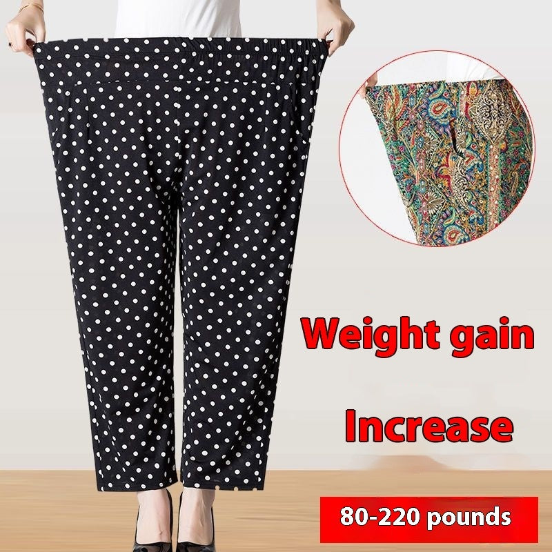 Mom's Summer Thin Cropped Pants