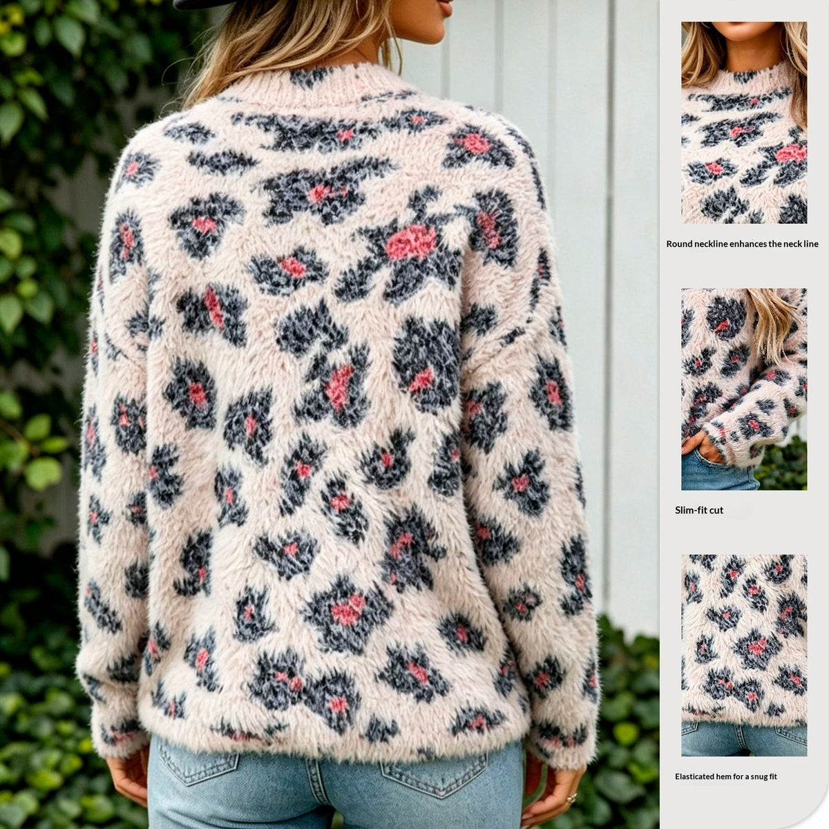 Women's Crew-neck Long-sleeve Pullover Sweater
