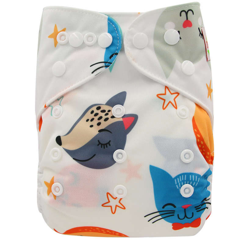 Washable Baby Cloth Diaper Breathable Diaper Pants 0-3 Years Old Baby Adjustable Diaper Leak-proof Diaper