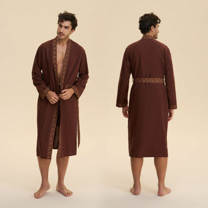 Loose Casual Middle Eastern-style Single Nightgown For Couples Long Cloud-shaped Cotton Loungewear