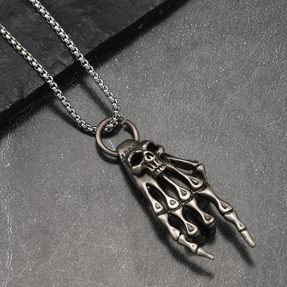 Mens Hip-Hop Retro Statement Pendant Necklace