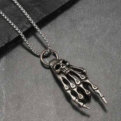 Mens Hip-Hop Retro Statement Pendant Necklace