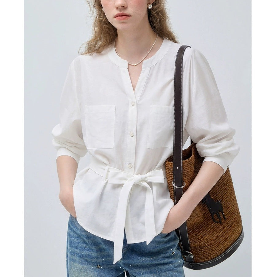 New Stylish Womens Lyocell Blouseshirt