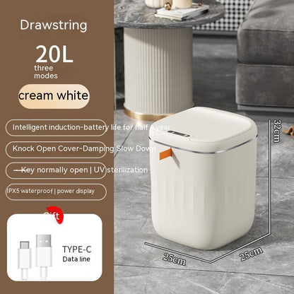 Smart Trash Can with Lid Automatic Induction