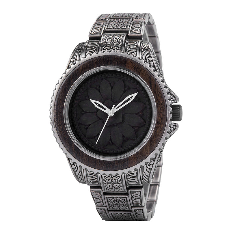 Wooden Watch Quartz Decoration