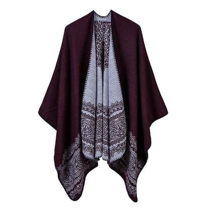 Thickened Warm Womens Cashmere Shawl