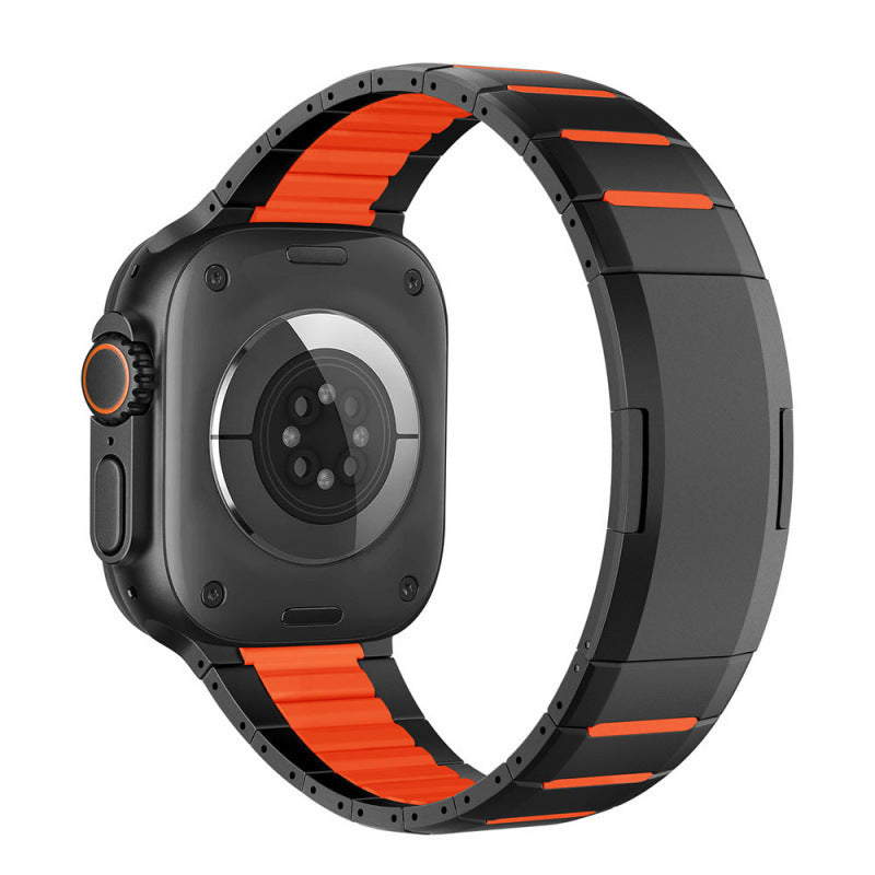 Watch Stainless Steel Band Sports Wristband Curved Two-tone