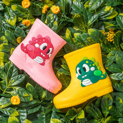 Children's Rain Boots Cartoon Waterproof Short Tube Rain Shoes