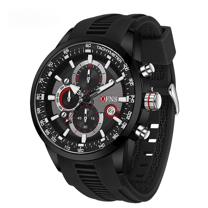 Men's Quartz Watch With A Small Three-hand Chronograph