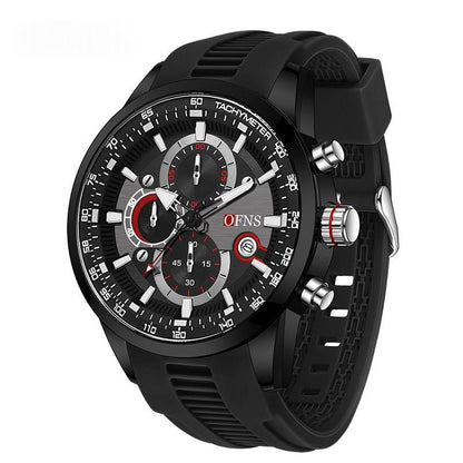 Men's Quartz Watch With A Small Three-hand Chronograph