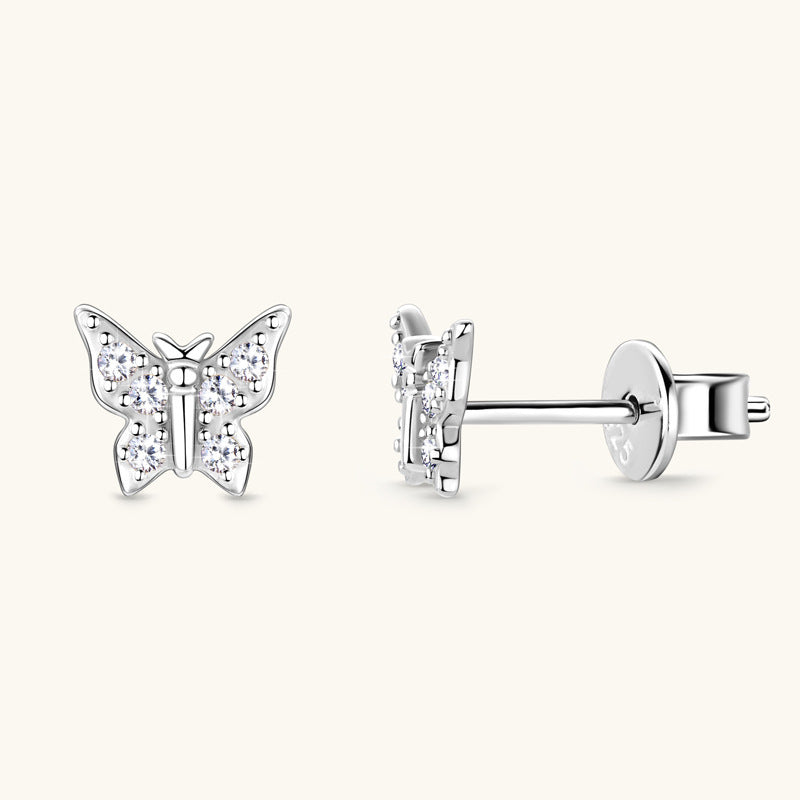 Korean Butterfly Moussan Diamond Ear Team