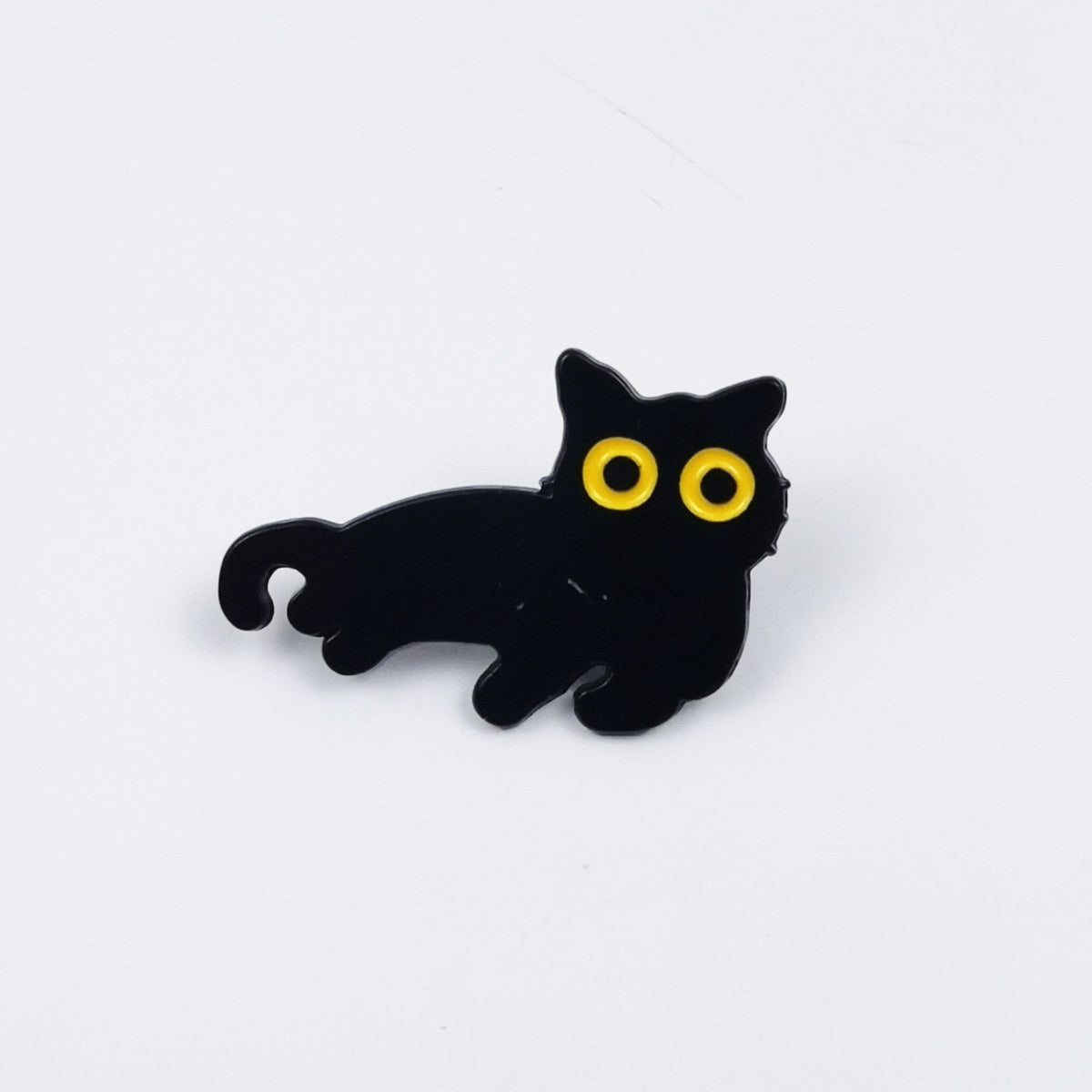 Black Catstyle Brooch, Versatile And Niche, Made Of Alloy For Clothing