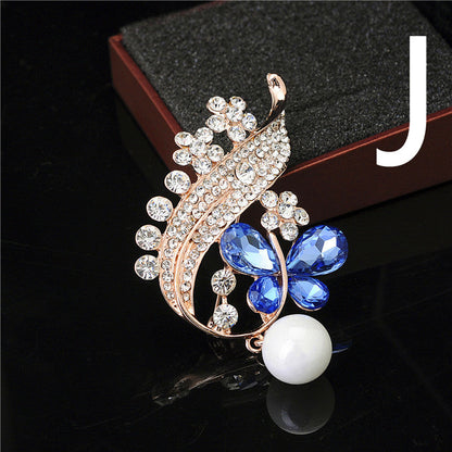 Ladies Zircon Brooch Dress Jacket Accessories