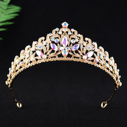Alloy Rhinestone Princess Birthday Crown Photo Studio Hair Accessory