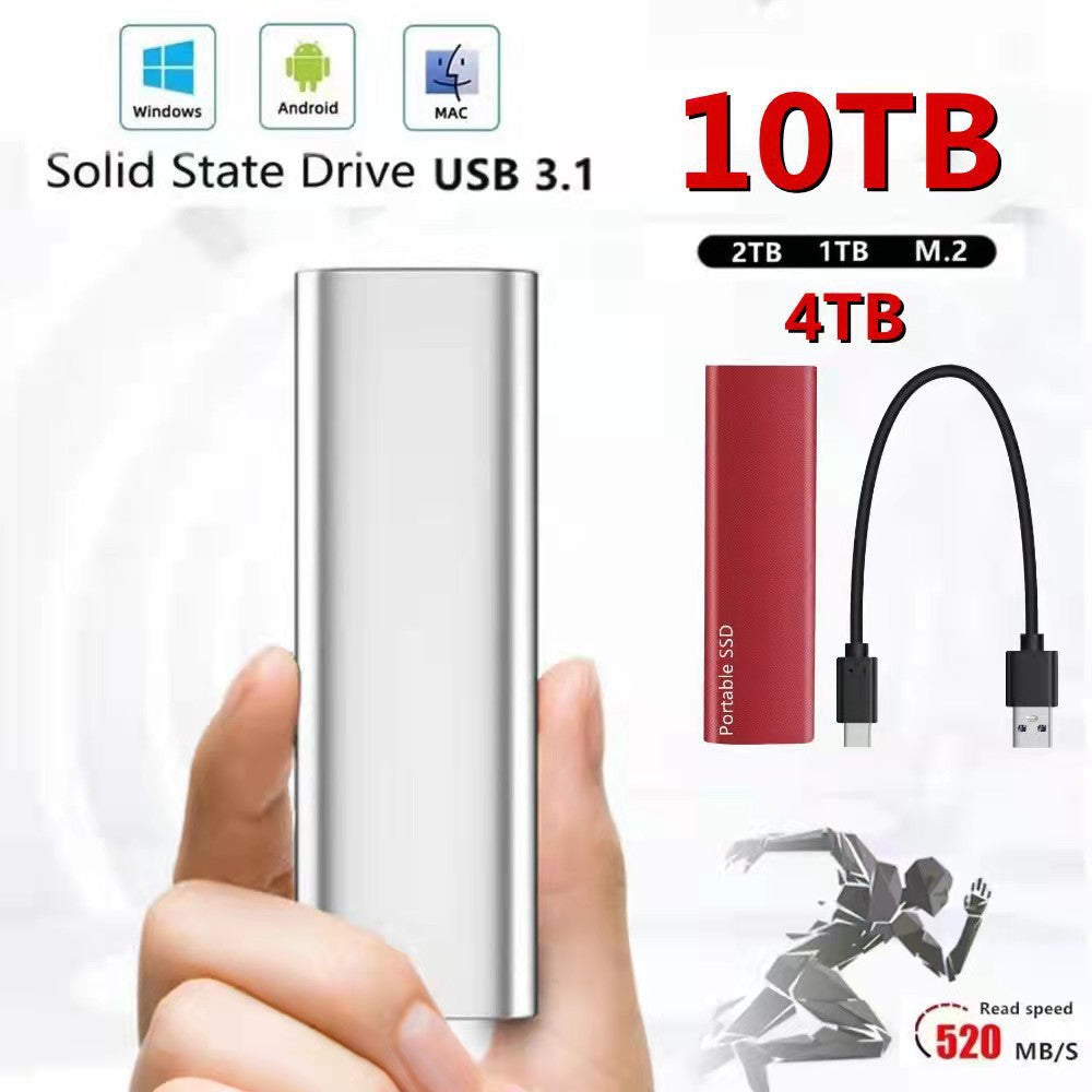 Cross-border Hot Mobile SSD Expansion High-speed Transmission Mobile Hard Disk