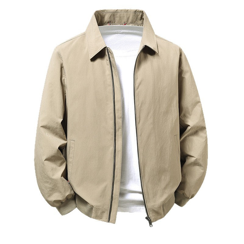 Men's Lapel Jacket Spring Autumn Outerwear