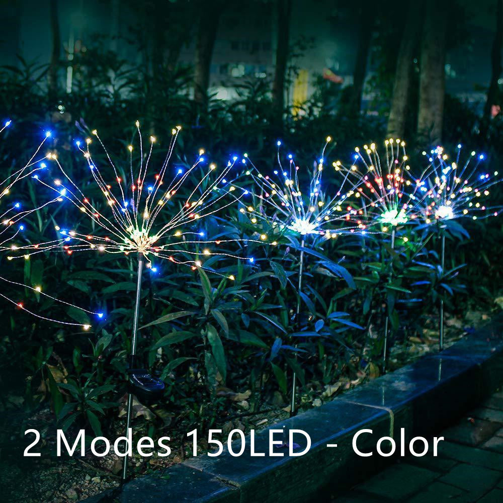 Solar Fireworks LED String Lights Decor