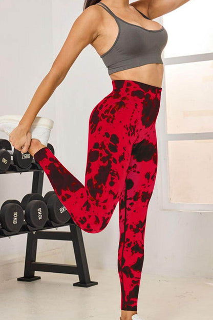 Tie-Dye High Waist Active Leggings for Comfortable Fitness