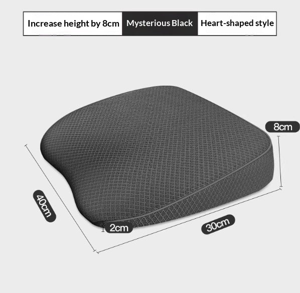 Car Height-adjusting Cushion Thickened Sloped Pad For The Drivers Seat