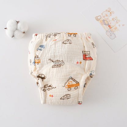 Gauze Cotton Baby's Ring Urine Training Pants Pure Diaper Pants