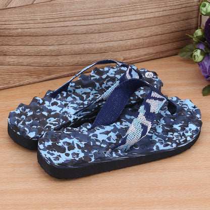 Flip-flops Spiral Pattern Beach Shoes EVA Non-slip Slippers
