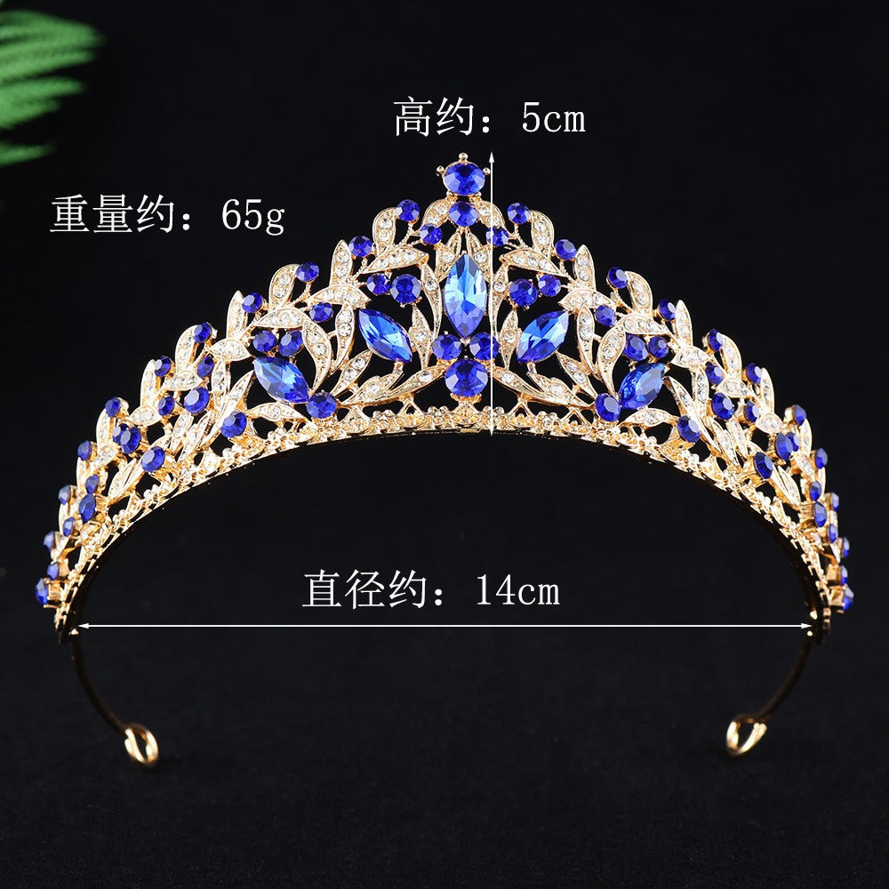 Alloy Rhinestone Princess Birthday Crown Photo Studio Hair Accessory