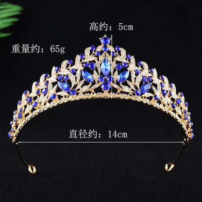 Alloy Rhinestone Princess Birthday Crown Photo Studio Hair Accessory