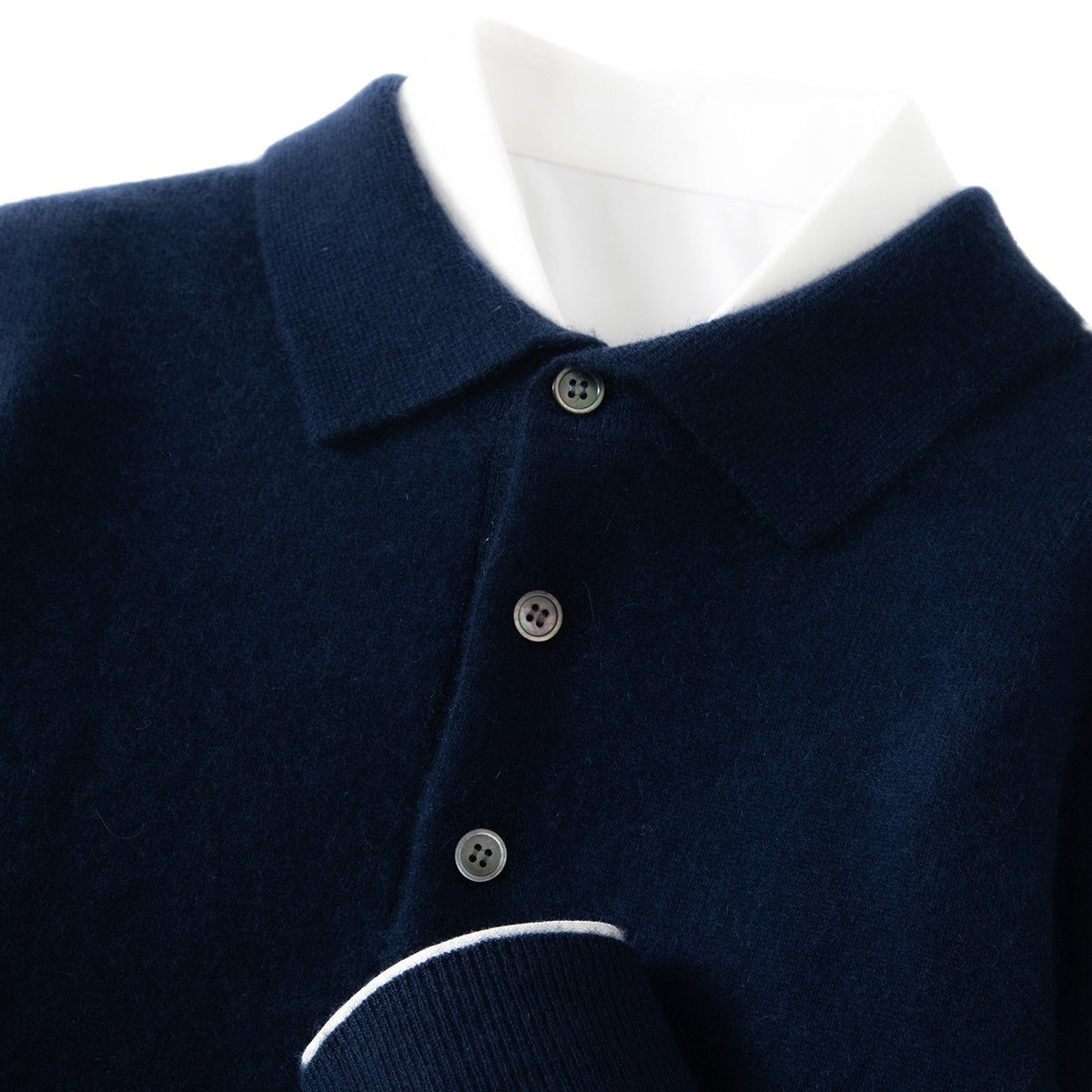 Mens Polo-Neck Business-Casual Knitted Base Layer New Arrival