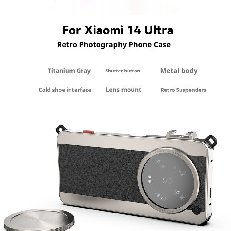 Metal Xiaomi Camera Case Retro Classic Photography Phone Case