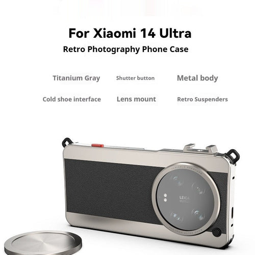 Metal Xiaomi Camera Case Retro Classic Photography Phone Case
