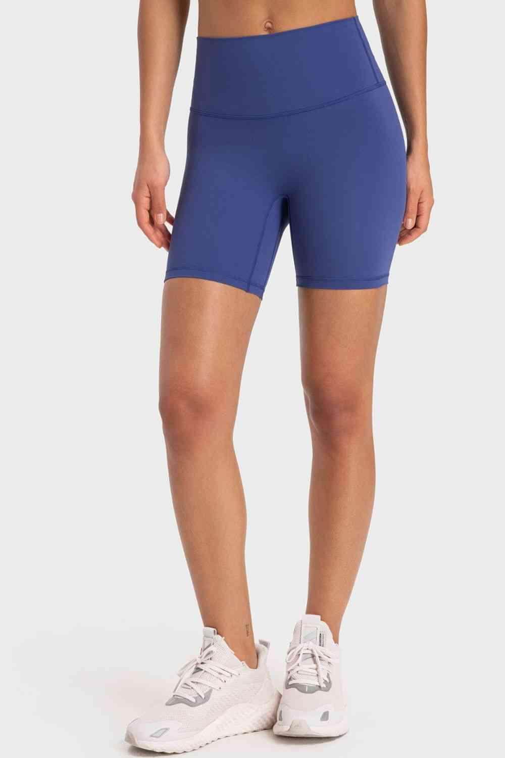 Millennia Staying Cozy Wide Waistband Biker Shorts For Comfort