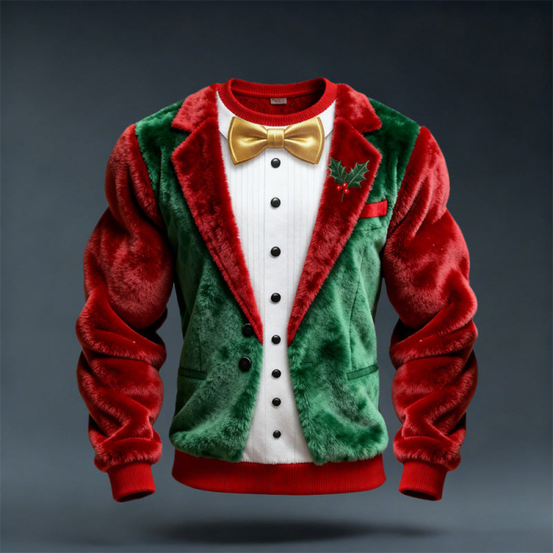 Printed Christmas Women's Flannel Hoodie
