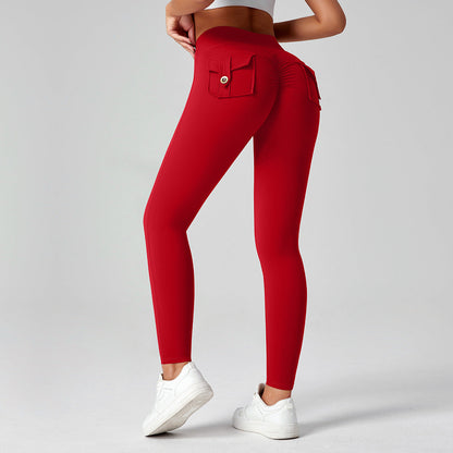 Fitness Yoga Pants For Women High-waisted Butt-lifting Stretchy Form-fitting Workout Tights