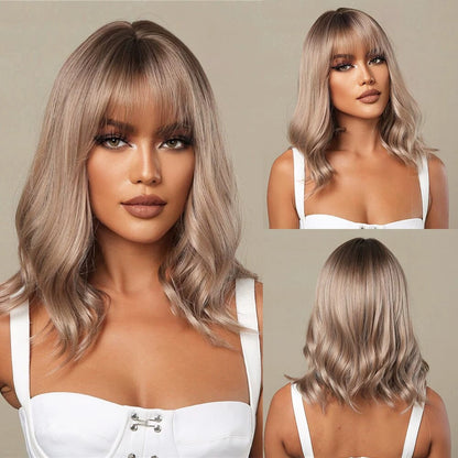 Wig Full-head Wig Bangs Short Curly Hair