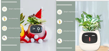 Smart AI Planter with Expressions and Sensors